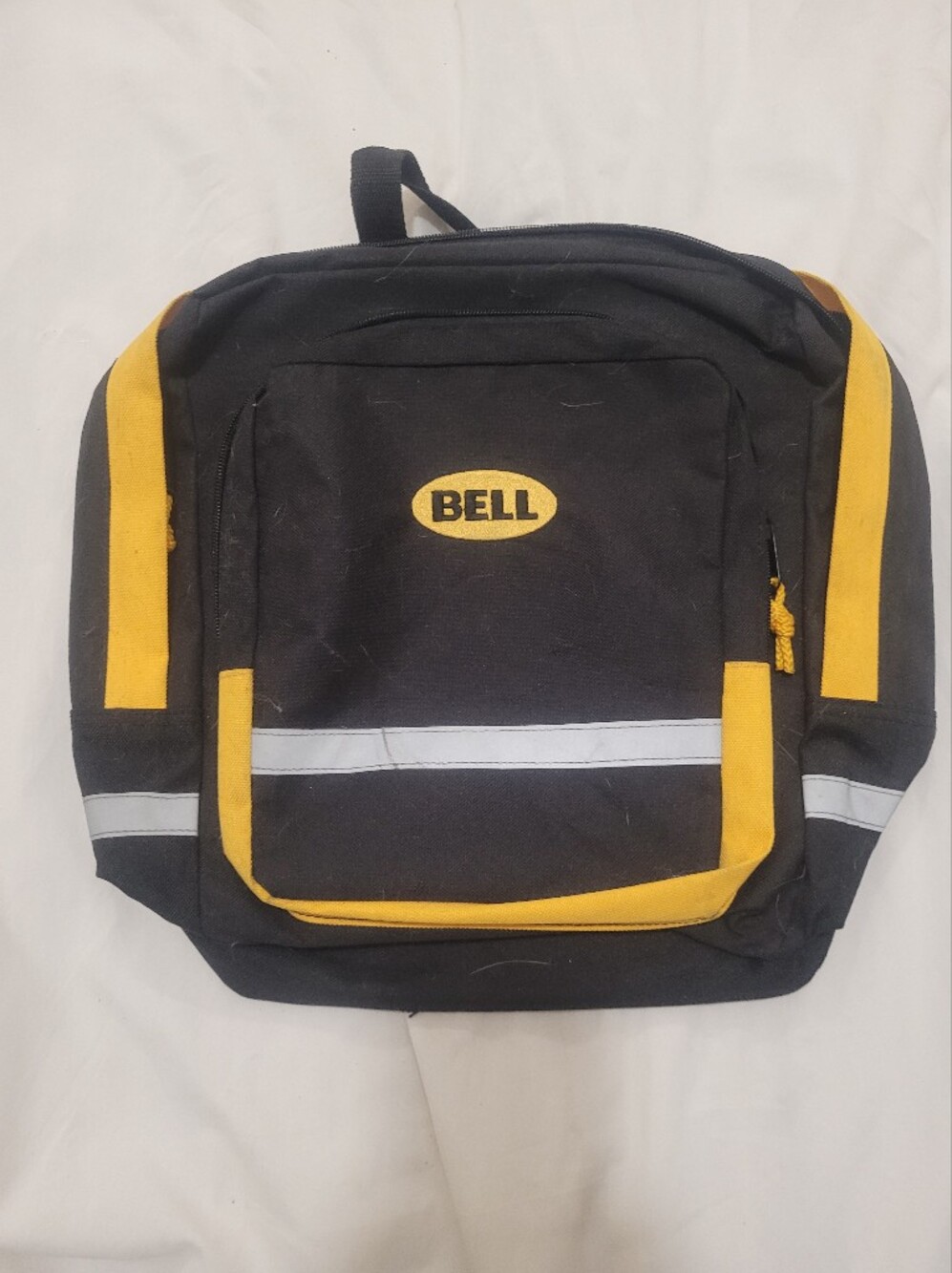 Black and Yellow Reflective Work Backpack